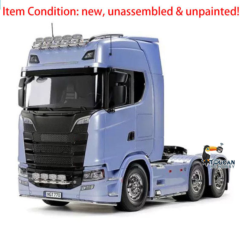1/14 6X4 RC Tractor Truck 770S 56368 Radio Control Engineering Vehicle Model Kit with 3-speed Transmission Unassembled Unpainted