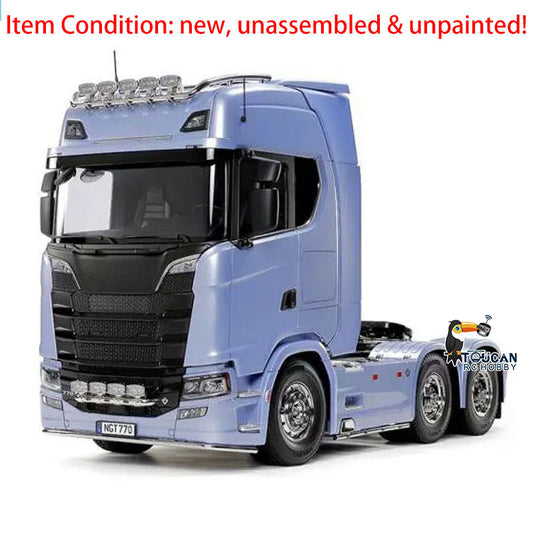 1/14 6X4 RC Tractor Truck 770S 56368 Radio Control Engineering Vehicle Model Kit with 3-speed Transmission Unassembled Unpainted