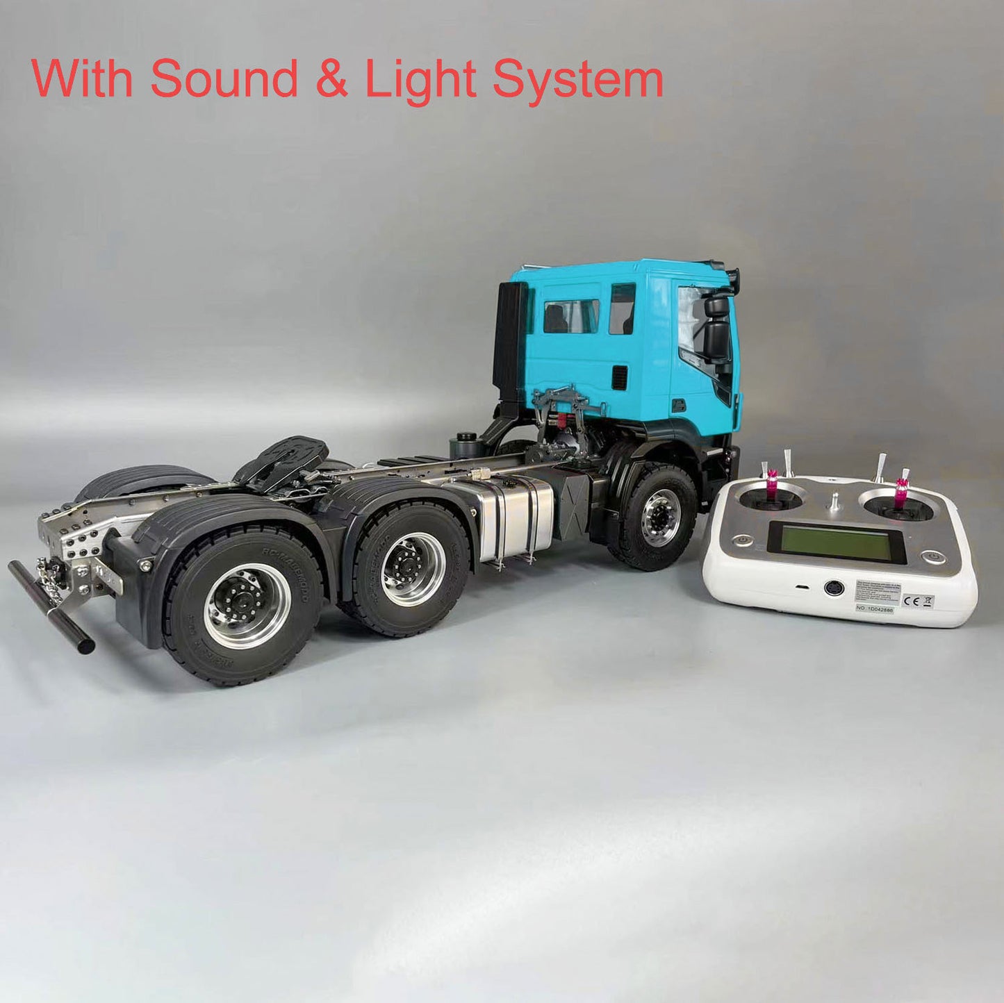 1/14 Metal 6*4 RC Tractor Truck Remote Controlled Car Sound LED Light ESC Motor Differential Lock FlySky I6S DIY Hobby Model