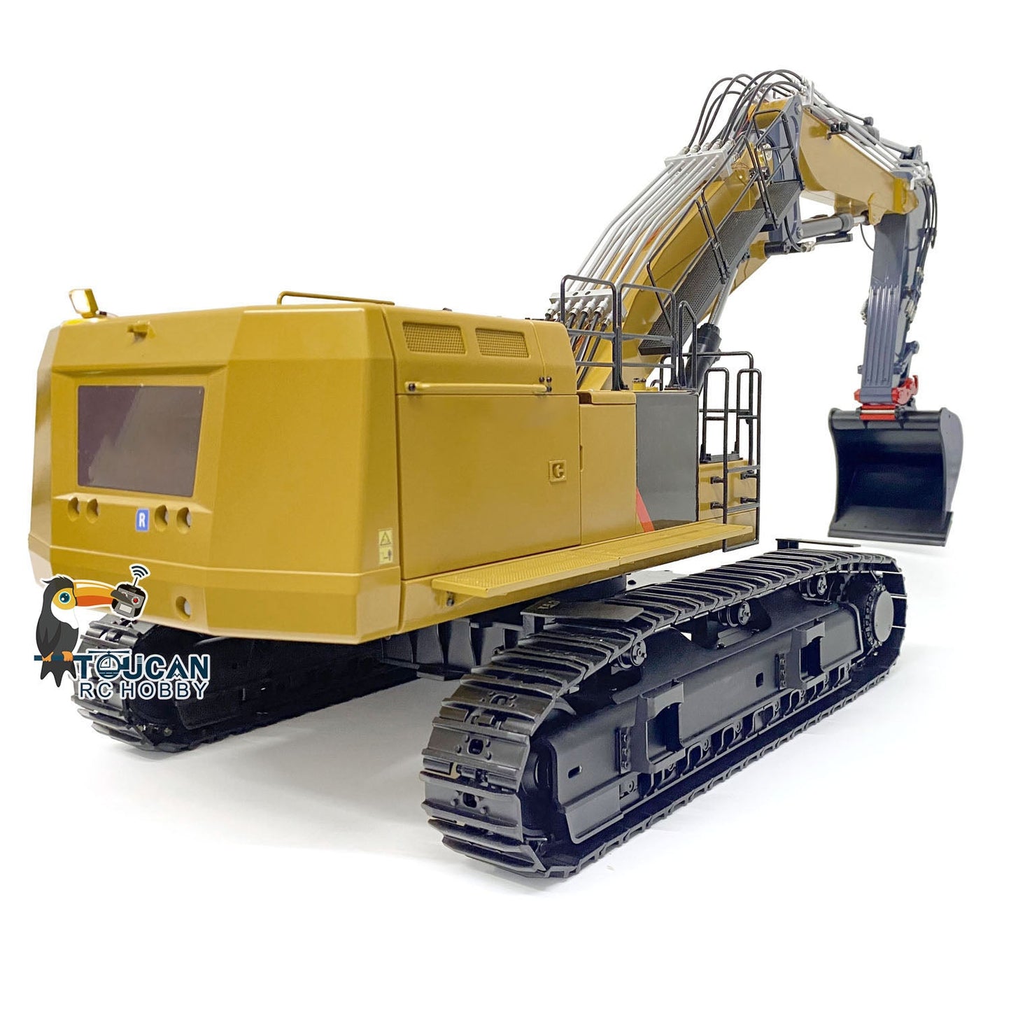 1/14 3 Arms RC Hydraulic Equipment Radio Controlled Excavator Car Model 374F FlySky PL18EV Lite Shovel ESC Servo Motor