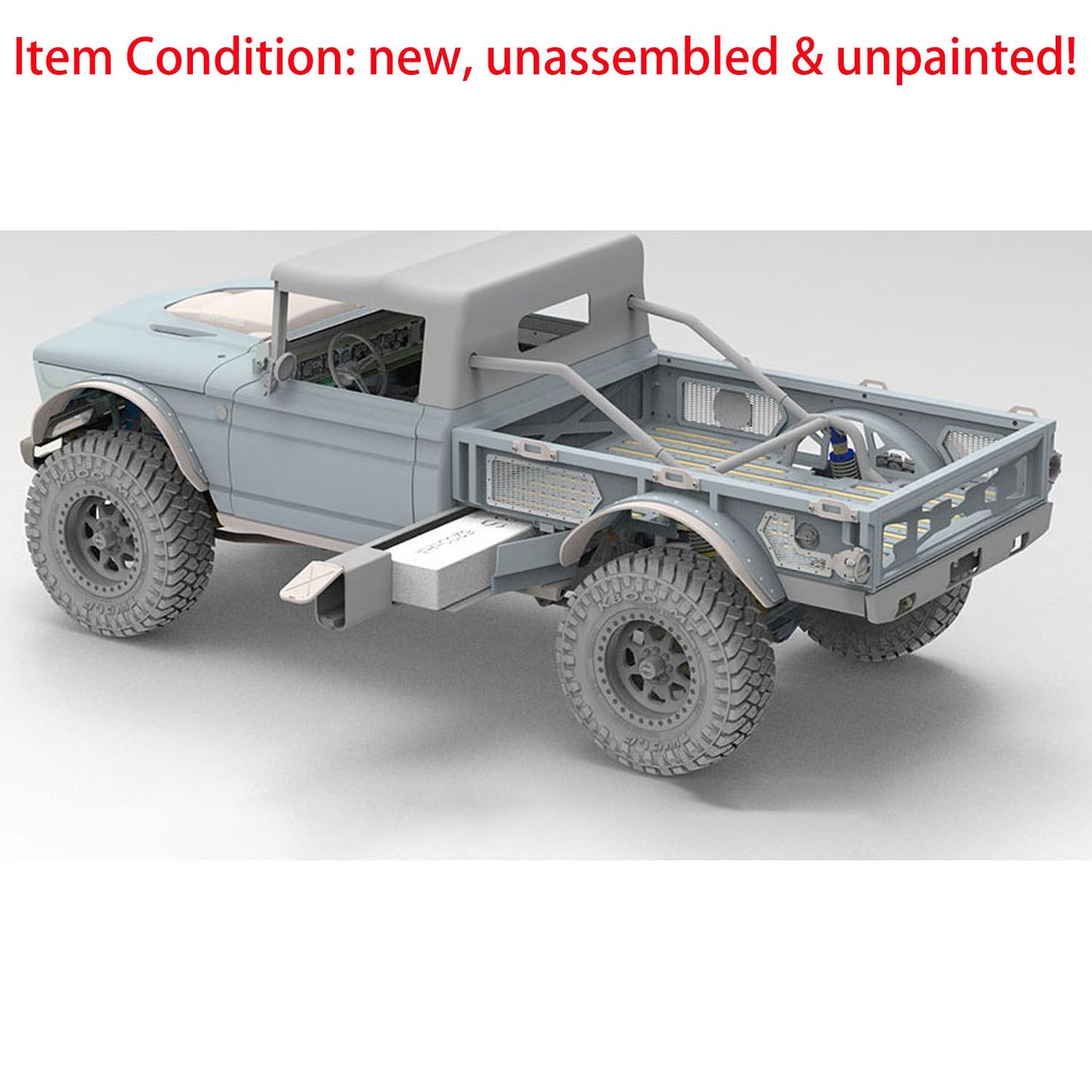 TWOLF 1/8 4x4 RC Off-road Vehicles M715 4WD Remote Control Crawler Climbing Car Model KIT with 2-speed Transmission