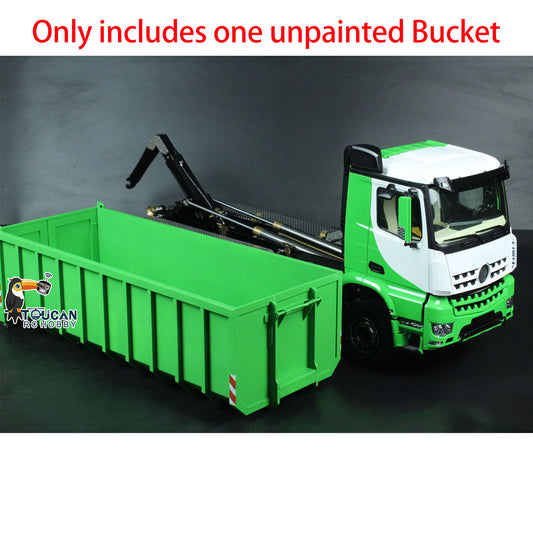 Metal High Bucket for 1/14 10x10 RC Hydraulic Full Dump Truck 8x8 Remote Controlled Dumper Cars DIY Hobby Model Parts