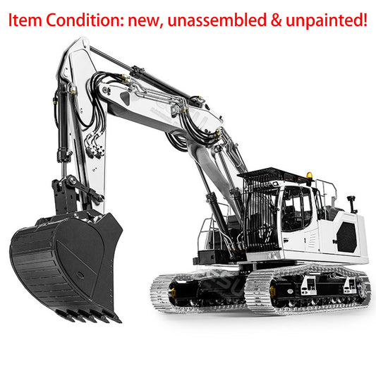 LESU LR945 1/14 3-arm RC Hydraulic Equipment Metal Excavator Remote Control Digger Electric Vehicle Kits PNP RTR Optional Versions