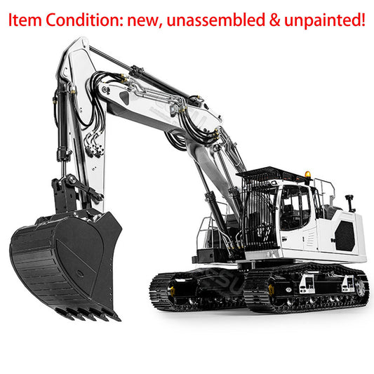 LESU 1/14 3-arm LR945 RC Hydraulic Excavator Remote Control Digger Heavy-duty Electric Hobby Model Kits Unpainted Unassembled