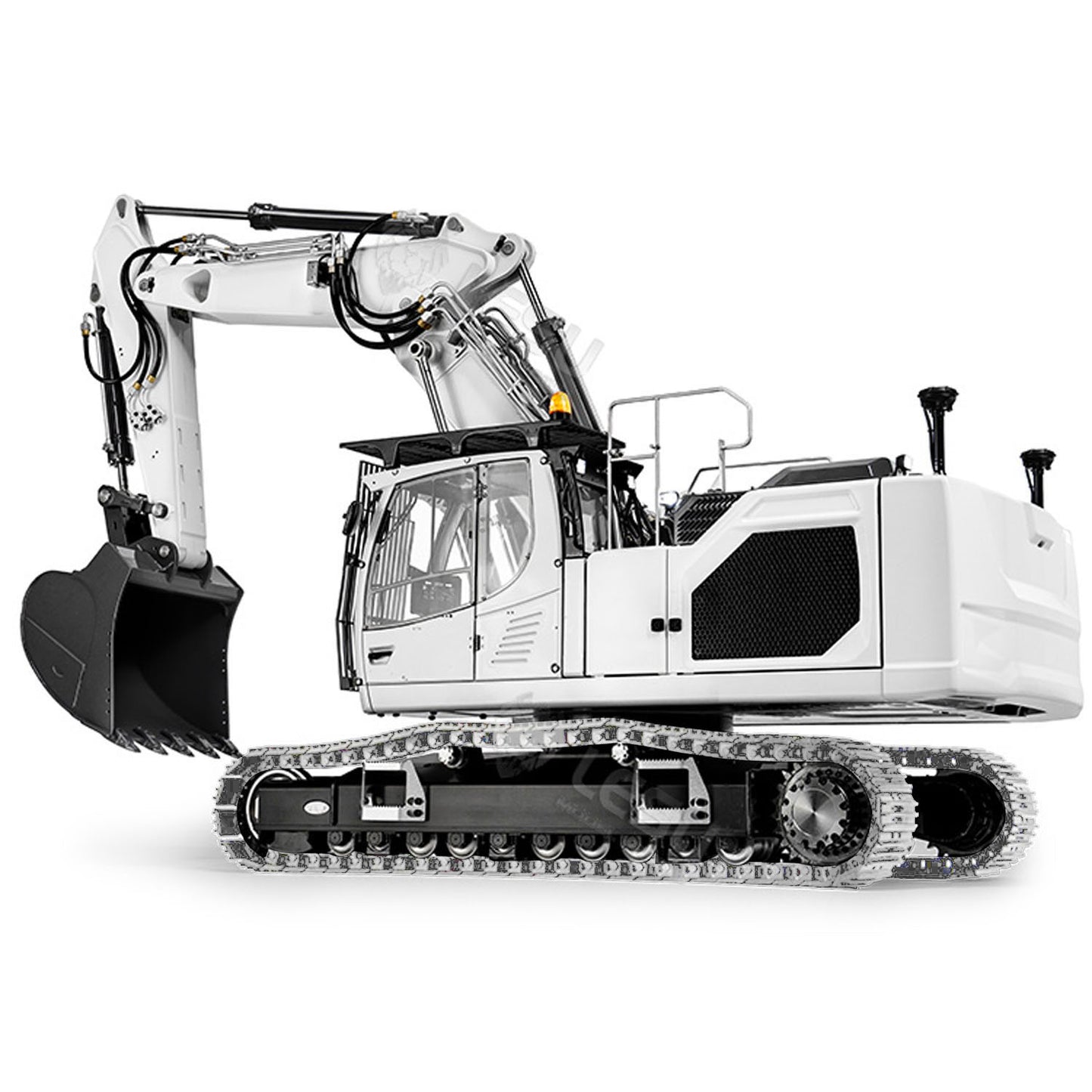 1:14 LESU 3-Arm LR945 RC Hydraulic Equipment Remote Control Digger Excavator RTR Model FlySky PL18EV Lite ESC Servo Motor