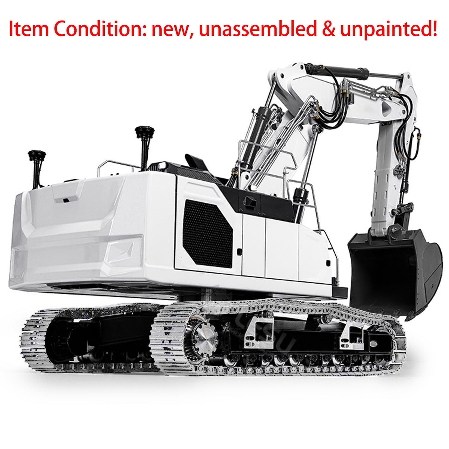 LESU LR945 1/14 3-arm RC Hydraulic Equipment Metal Excavator Remote Control Digger Electric Vehicle Kits PNP RTR Optional Versions