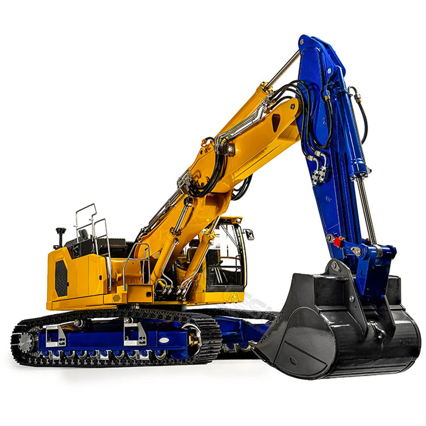 LESU 1/14 Aoue-LR945 3-Arm RC Hydraulic Digger Metal Radio Controlled Excavator Painted Assembled PNP Hobby Model Light System