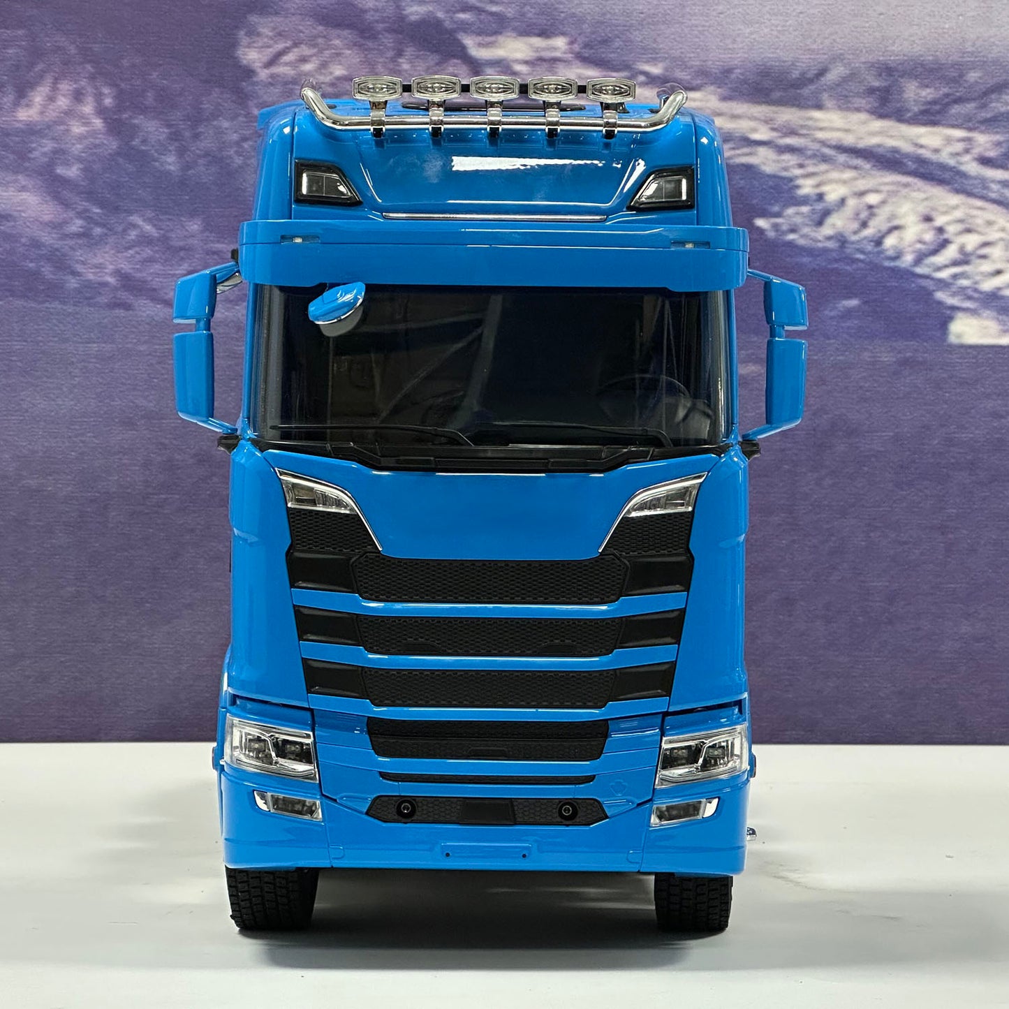 1/14 8x8 Remote Control Tractor Truck 2Speed Transmission RC Lorry Vehicle Metal Chassis Light Sound System No Differential Lock