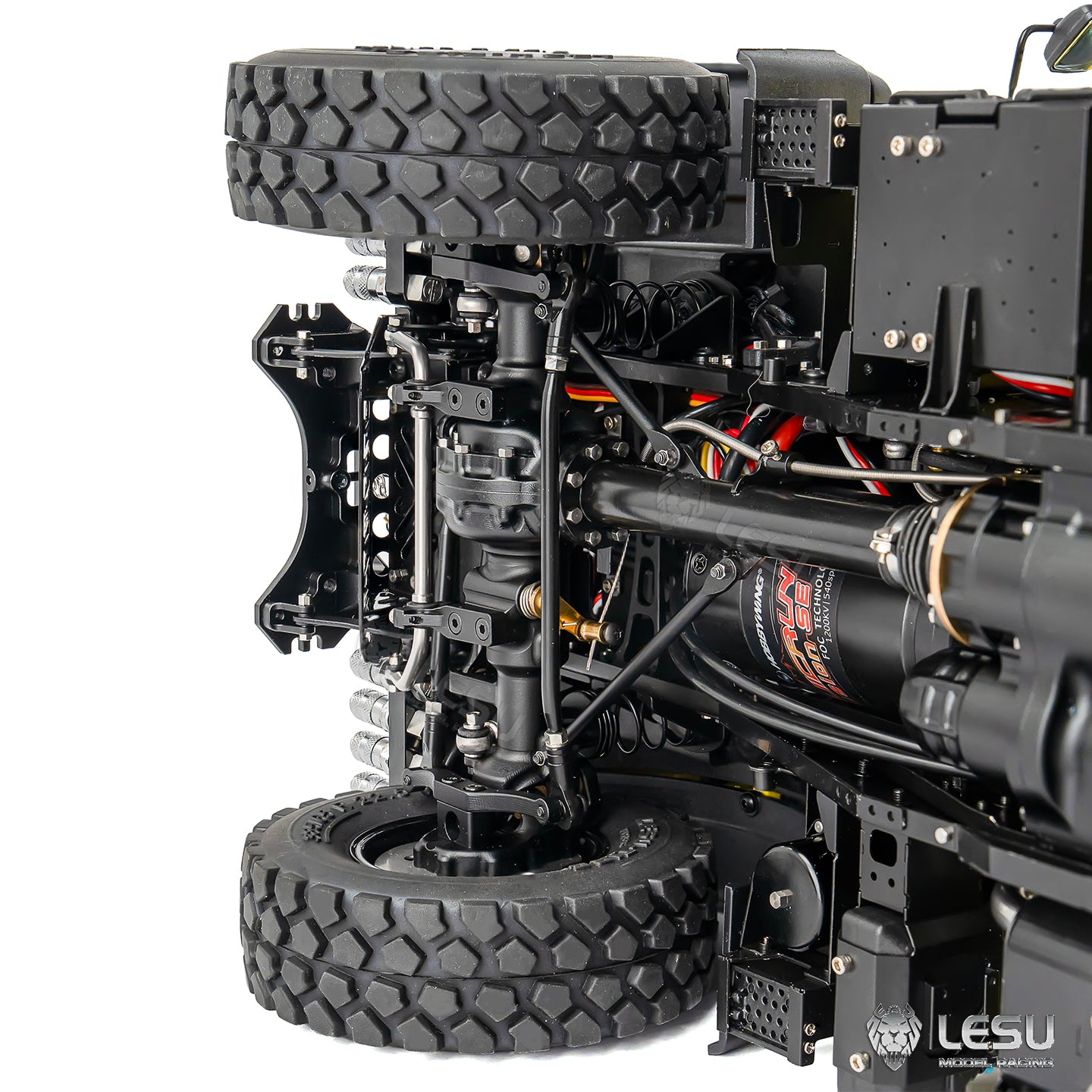 LESU U4023 Metal 1/14 Hydraulic RC Off Road Car AWD Remote Control All Terrain Vehicle Light Truck Model Wheel Hub Reduction