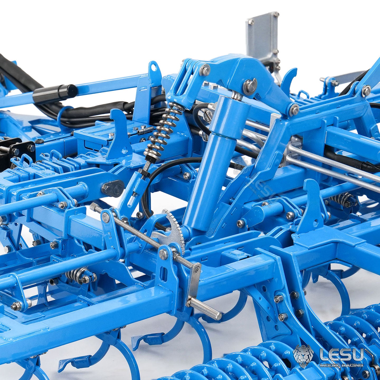 LESU Metal K500 Seedbed Pre-sowing Soil Preparation Machine Planter Plough for 1/14 RC Hydraulic Tractor Car AOUE 1050 Model