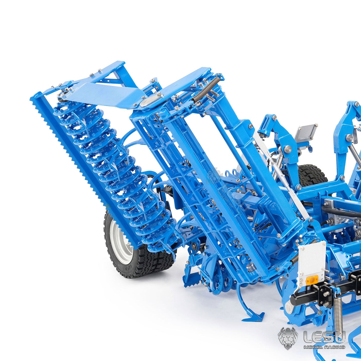 LESU Metal K500 Seedbed Pre-sowing Soil Preparation Machine Planter Plough for 1/14 RC Hydraulic Tractor Car AOUE 1050 Model
