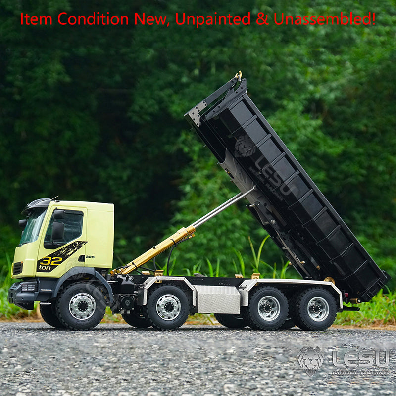 LESU 1/14 8x8 Roll On/Off Hydraulic RC Dumper Radio Controlled Tipper Truck Model