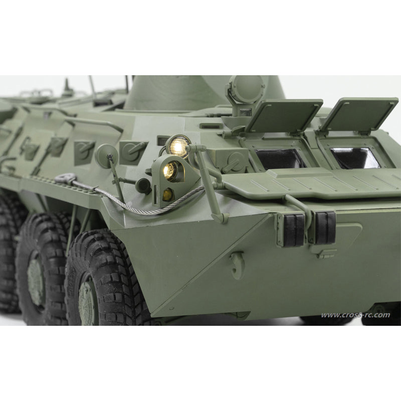 CROSSRC 1:12 Scale 8*8 BT8 Military RC Car Amphibious Radio Control Armored Transport Vehicles KIT Hobby Model UBEC Lights