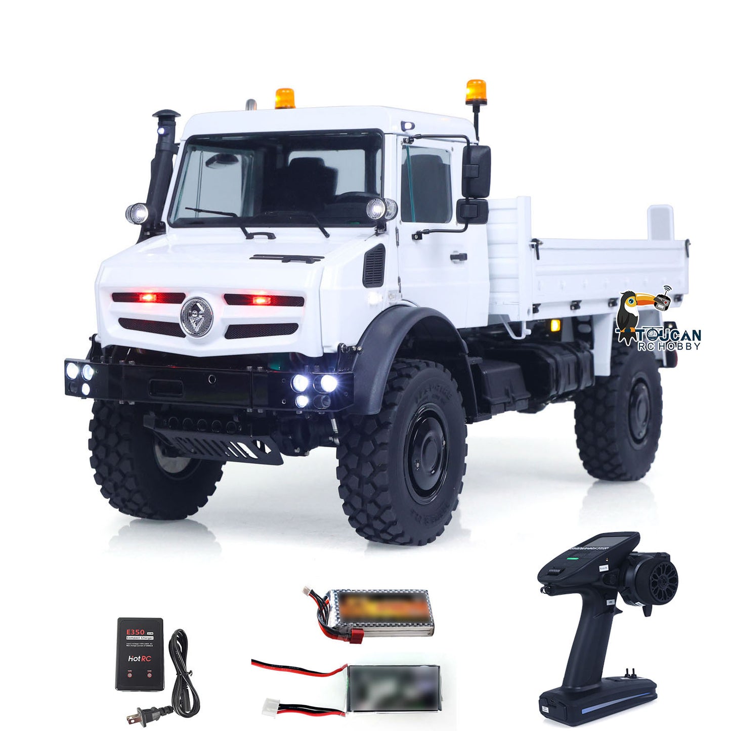 LESU 1/14 Metal Radio Control Off Road Car MT44023 4*4 RC All-Terrain Light Truck U4023 Light Sound Smoke Unit Axle Locks