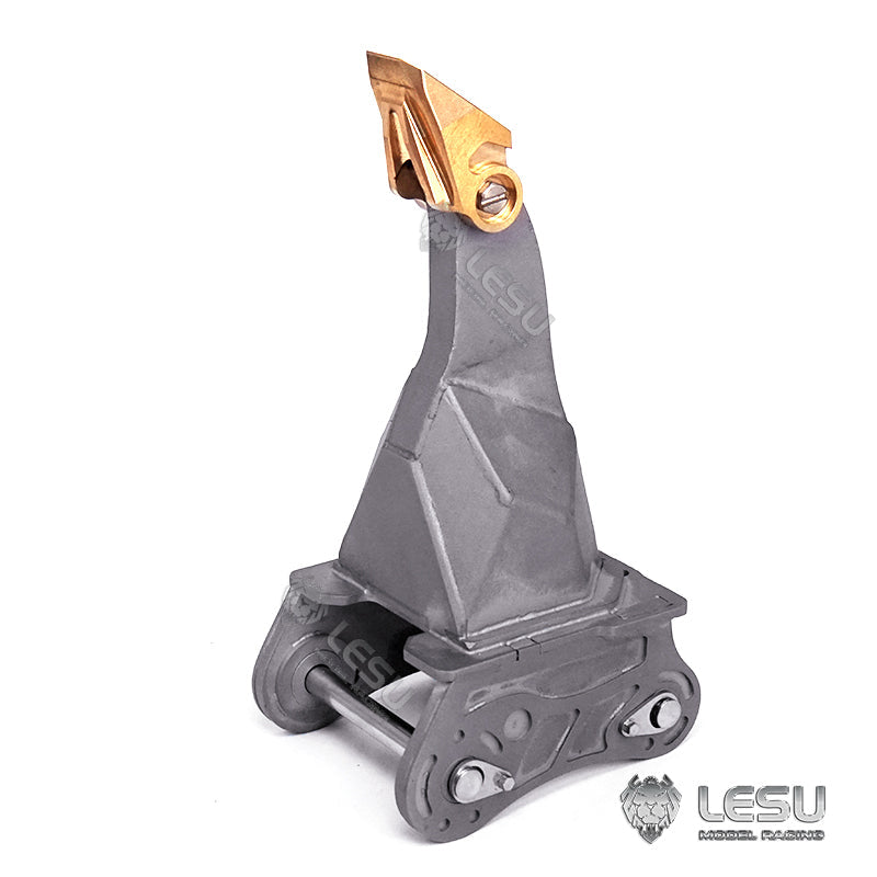 Metal Compactor Tree Digging Tool Ripper Bucket Scraper Trailer for 1/14 LESU RC Hydraulic C374 Excavator DIY Model B0001