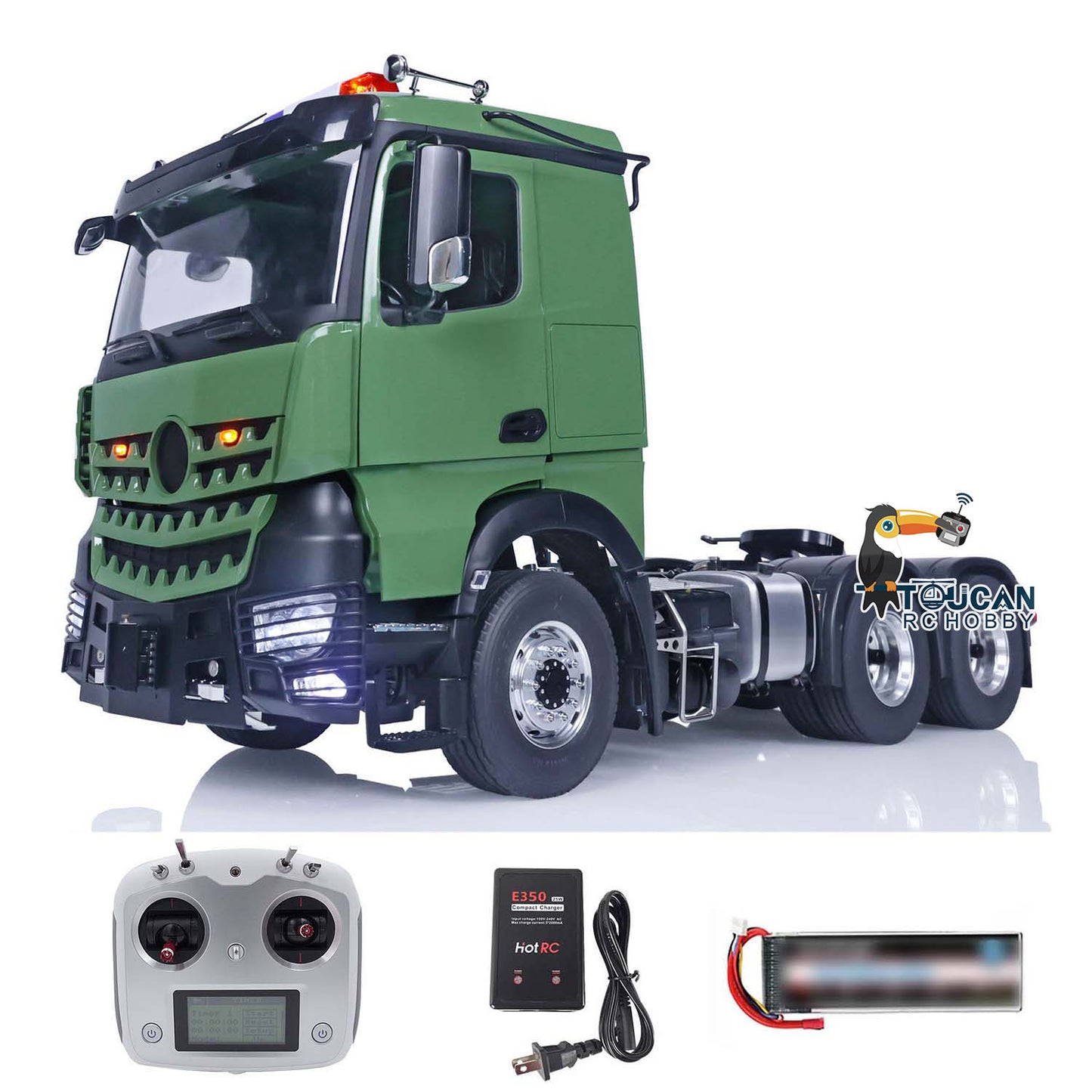 TOUCAN 1/14 6x6 RC Tractor Truck I6S RTR Painted Assembled Radio Control Car Hobby Model 2-speed Gearbox Sounds 1851 3363