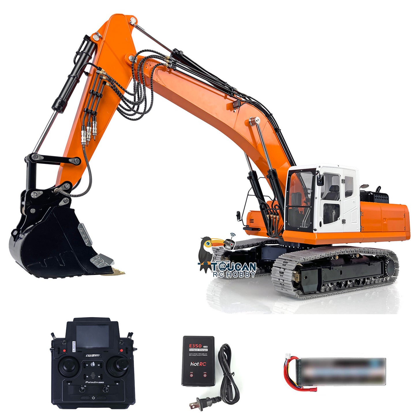 LESU PC360 1/14 RC Hydraulic Excavator RTR Metal PL18 Remote Controller