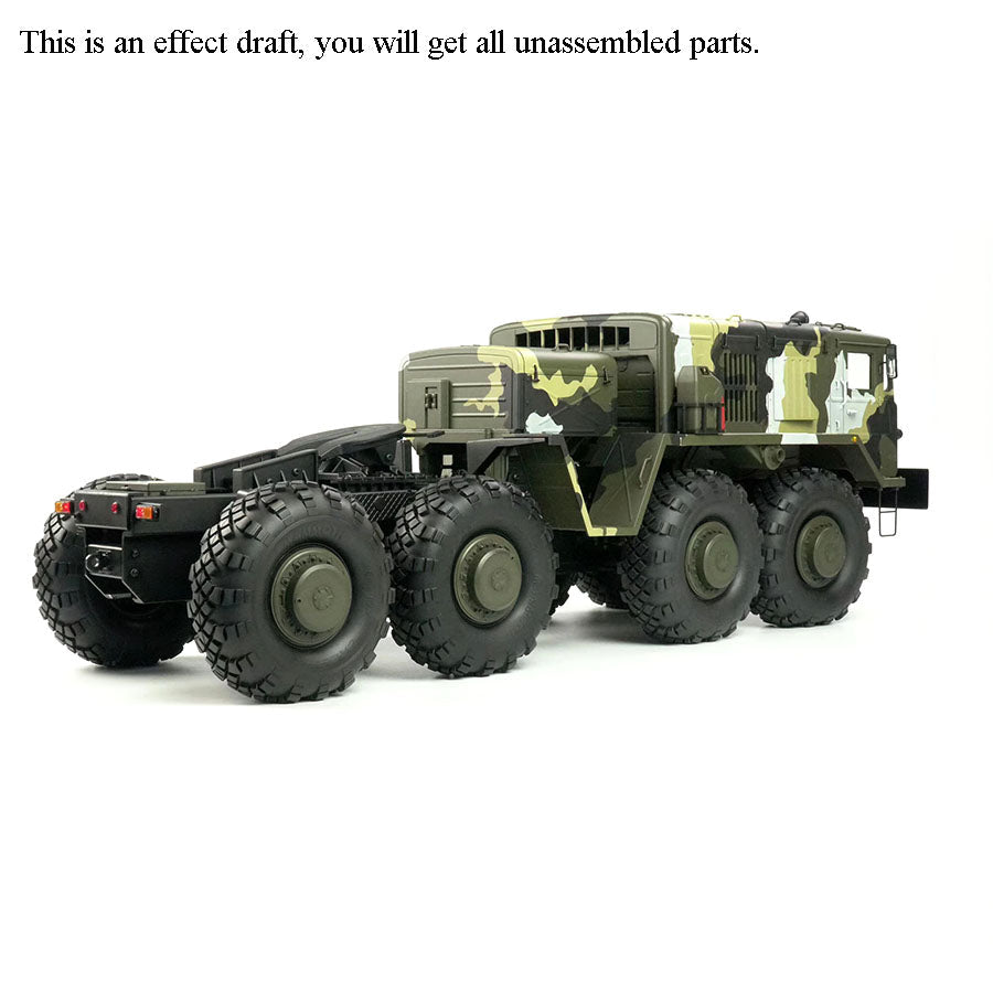 CROSSRC 1/12 BC8A Mammoth 8*8 RC Off Road Car Model Radio Control Military Truck KIT W/ Motor Trumpet Basic Version Unpainted