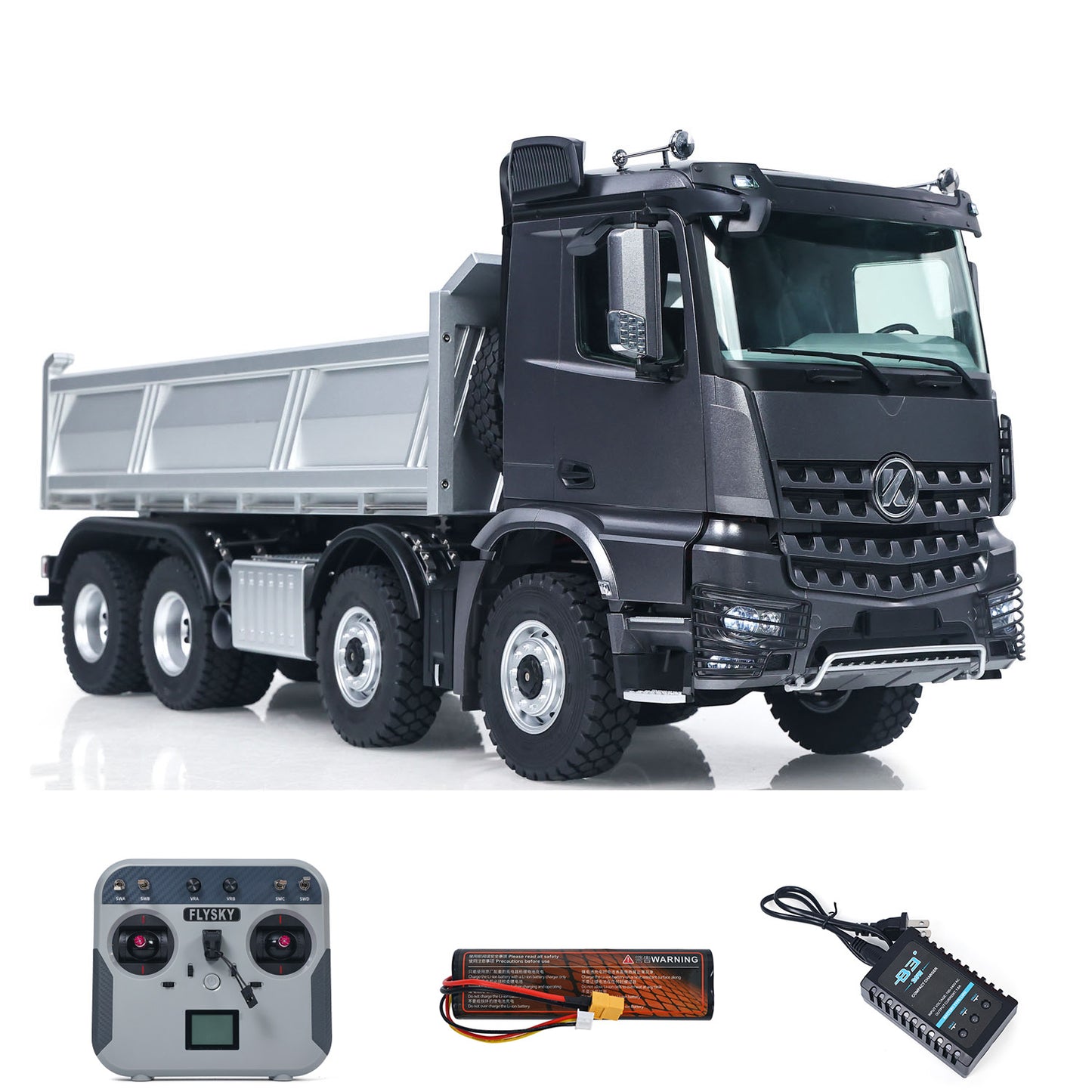 RTR Kabolite 8X8 1/14 RC Dump Truck K5703 Electric Lifting Remote Control Tipper Model 2Speed Gearbox Lights Sound System