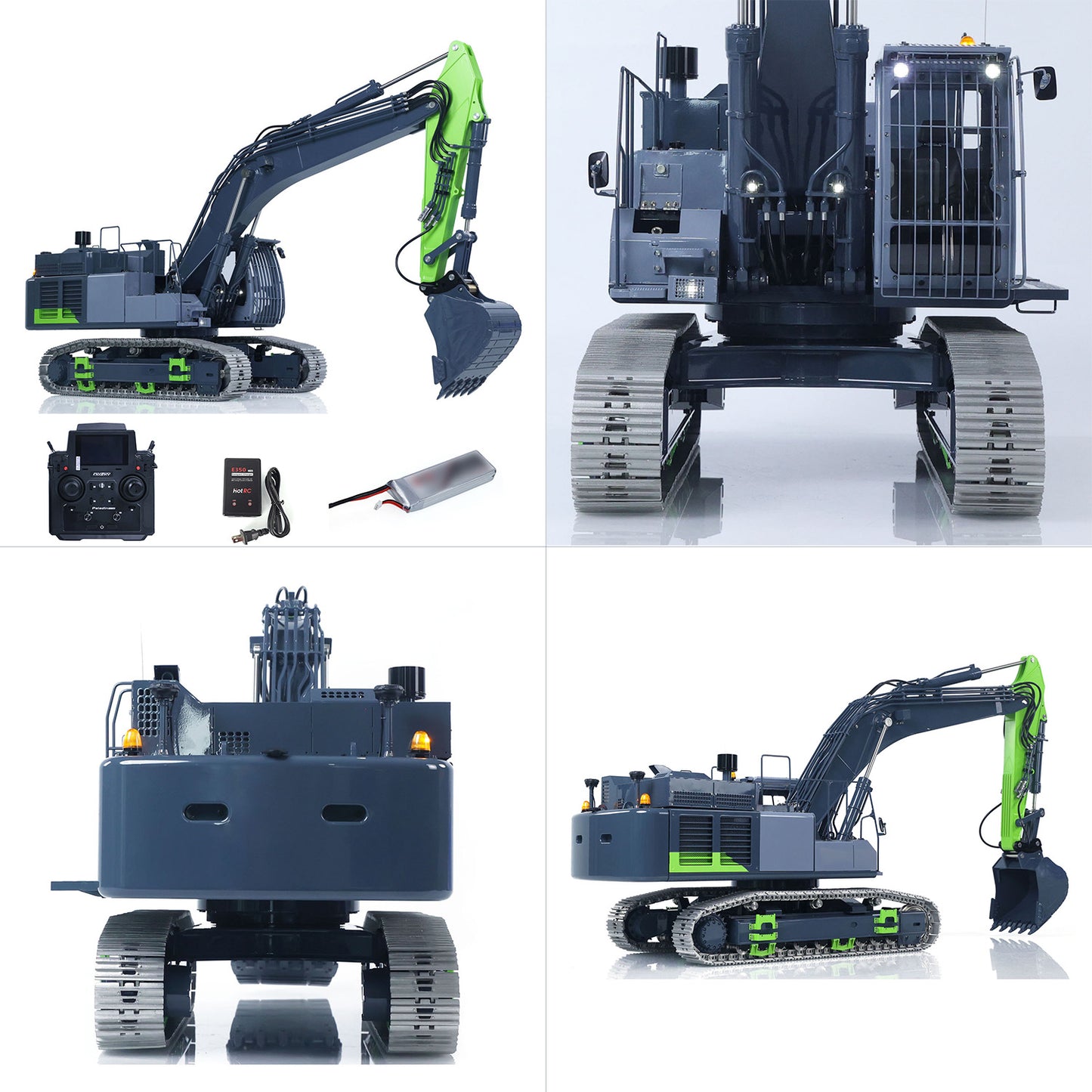 90% Metal LESU 1/14 RC Hydraulic Excavator Aoue ZX490 RTR Remote Control 2Arms Heavy Digger Model PL18EV Lite Light Sound Smoke Constraction Car