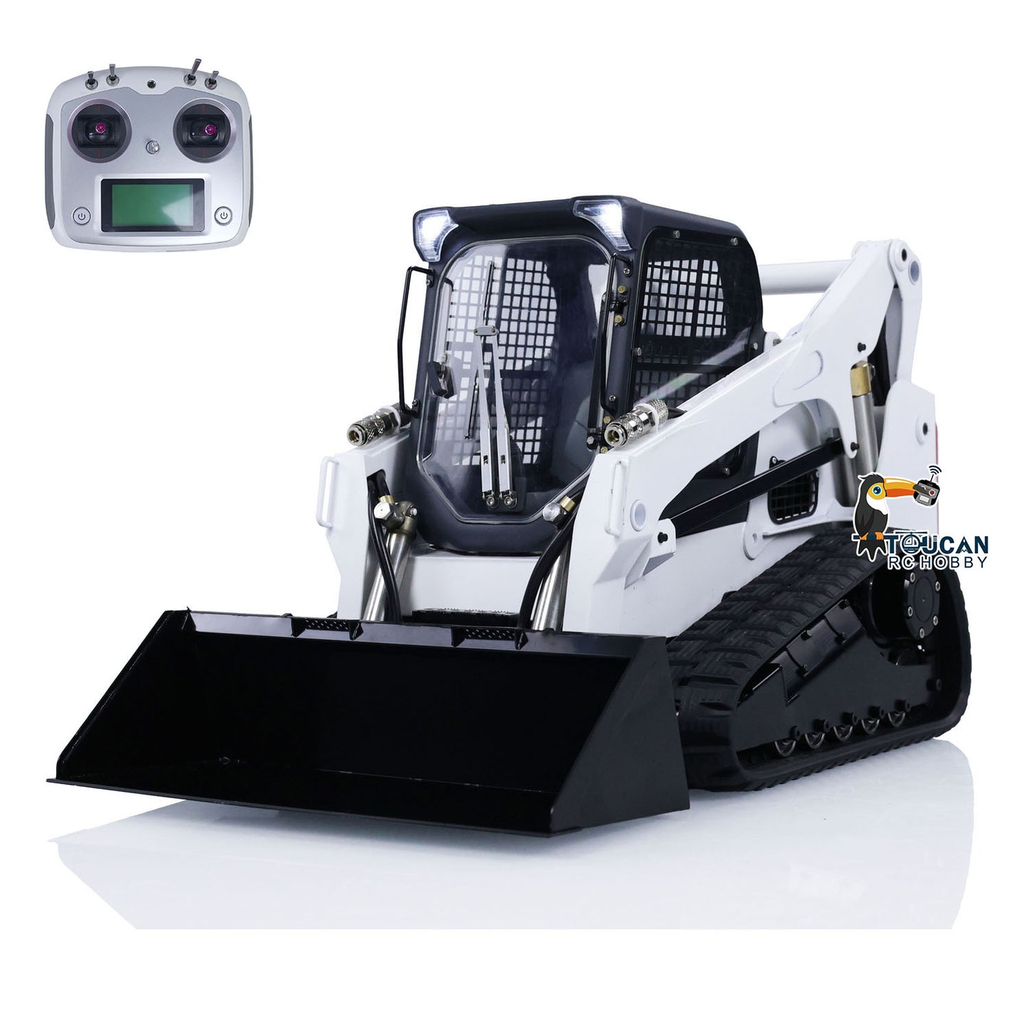 1/14 RC Hydraulic Skid-Steer Tracked Loader SM770 Remote Control Car Light Sound