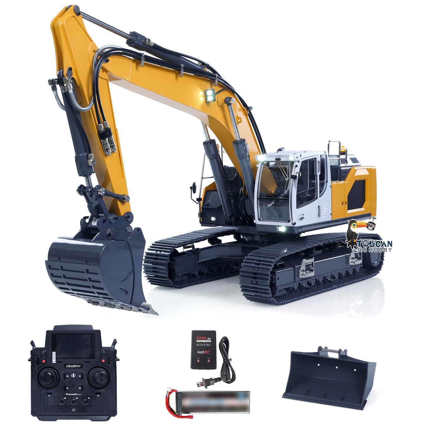 Fast Shipping 1:14 Hydraulic RC Excavator for Remote Control 945 5CH Reversing Valve