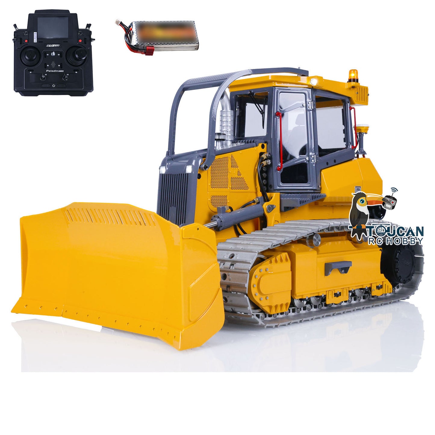 LESU 1/14 RTR Hydraulic RC Bulldozer 850K PL18EV Lite Radio Control Dozer Model 440*241*247 Ready to Run Light Sound