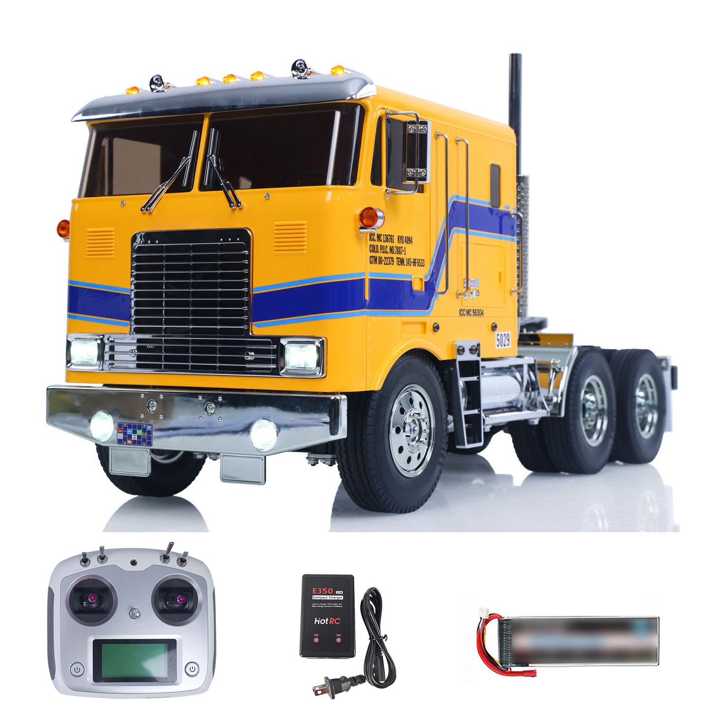 TOUCAN 1/14 RTR Remote Control DIY Tractor Truck 6*4 TAMIYA Chassis 56304 3Speed Transmission Light Sound System Flysky Radio Ready to Run
