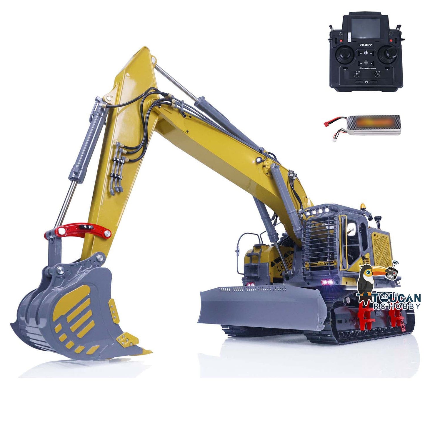 LESU 1/14 ET35 RC Excavator Construction Cars RTR Painted Assembled Remote Control Hydraulic Machine FlySky PL18EV Lite Servo