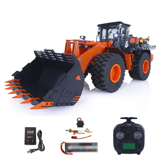 JDMODEL Metal Hydraulic Loader JDM-198 1/14 ZW370 RC Construction Vehicles RTR Car Models 2-Speed Transmission Battery