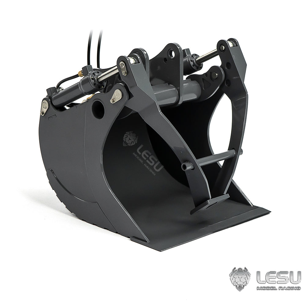 1/14 Metal Grab Bucket for LESU ET35 Hydraulic RC Excavator Radio Controlled Digger Simulation Model DIY Spare Parts