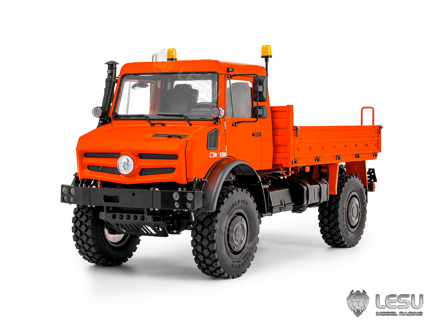 U4023 LESU 4WD 1/14 Remote Control Off Road Car Metal RC ATV Light Truck Model Differential Locks Wheel Hub Reduction No Battery