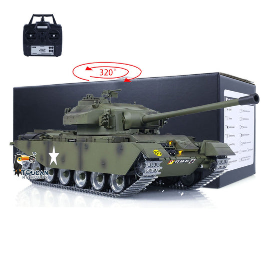 1/16 Tongde RC Infrared Battle Tank Remote Controlled Panzer Centurion MK5 Electric Tanks Combat System Painted Assembled Model