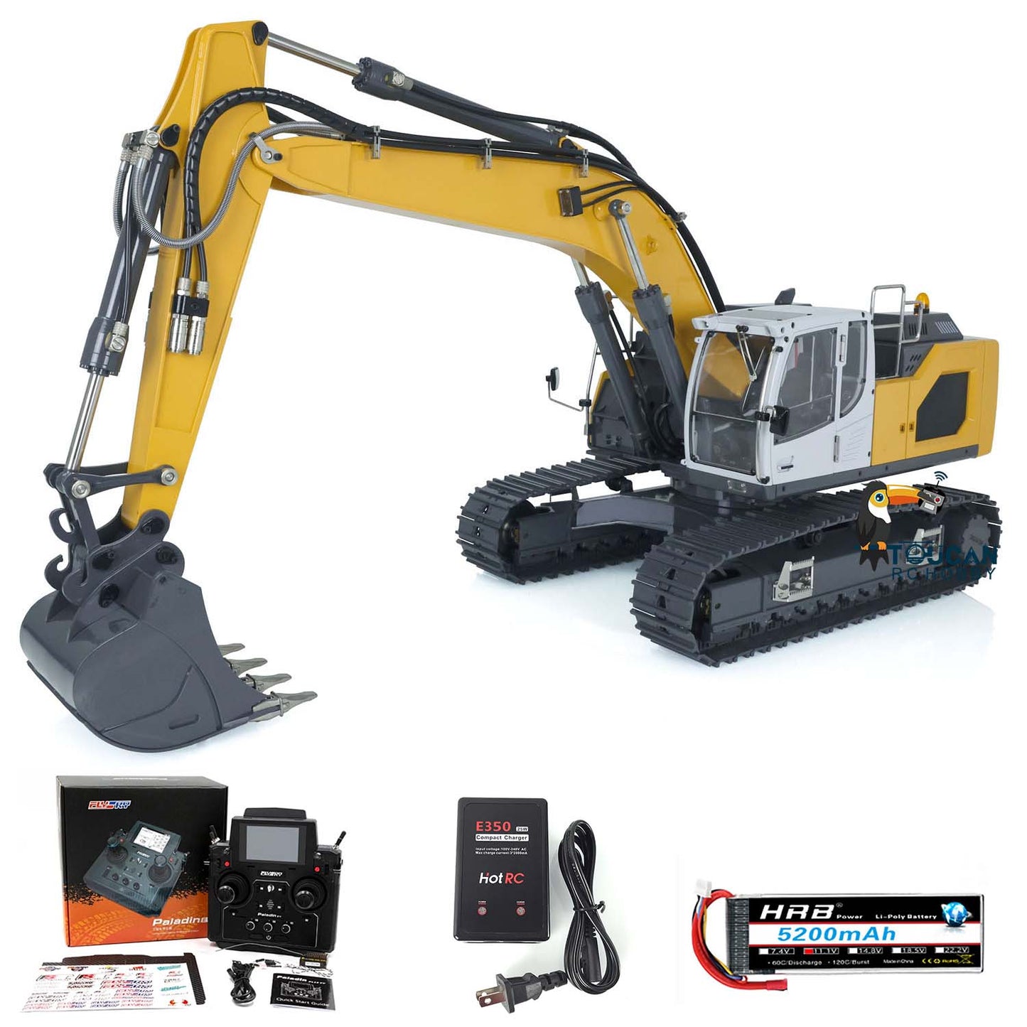 Fast Shipping 1:14 Hydraulic RC Excavator for Remote Control Liebherr 945 5CH Reversing Valve