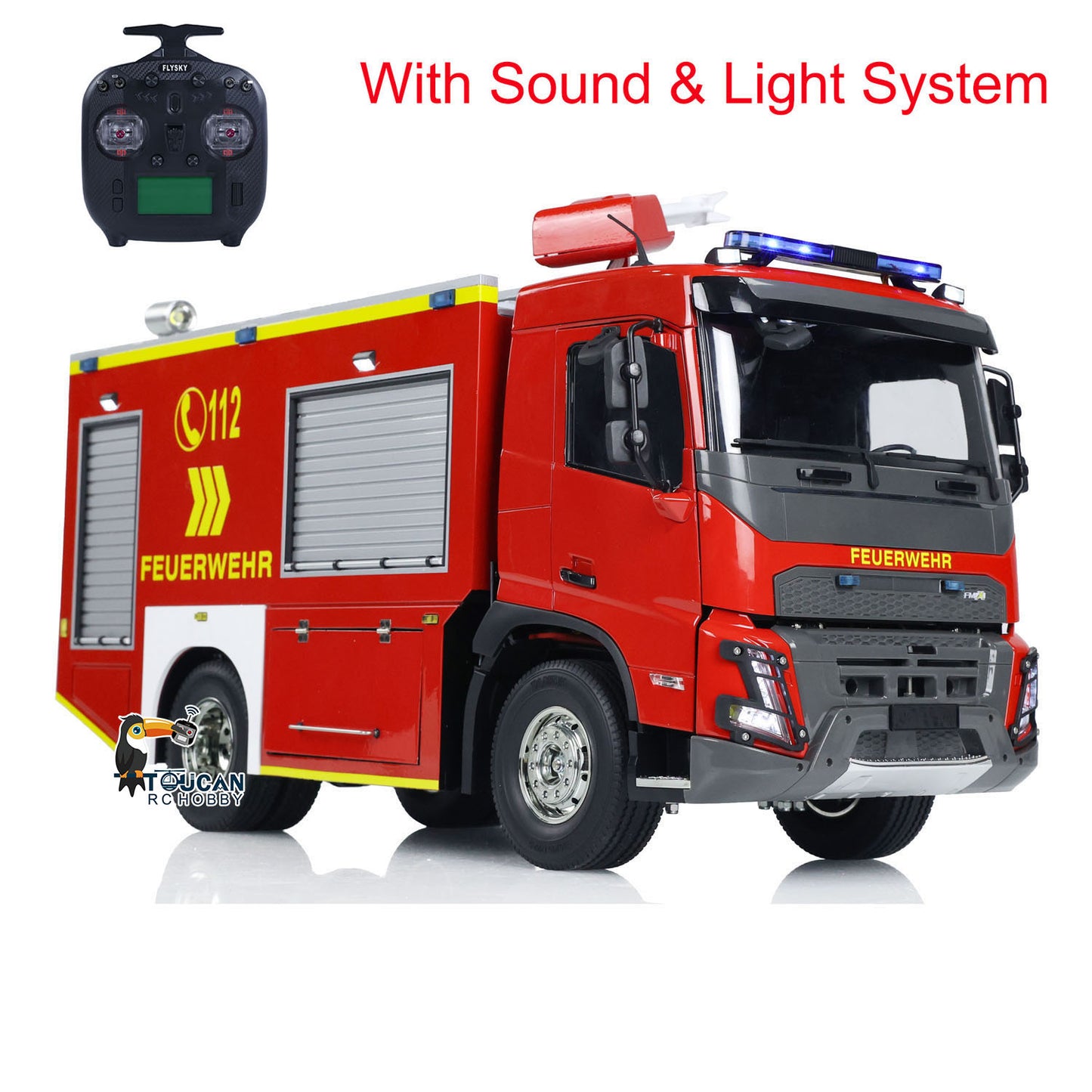1/14 RC Fire Vehicle 4x2 Electric Car Remote Control Fire Fighting Truck Model