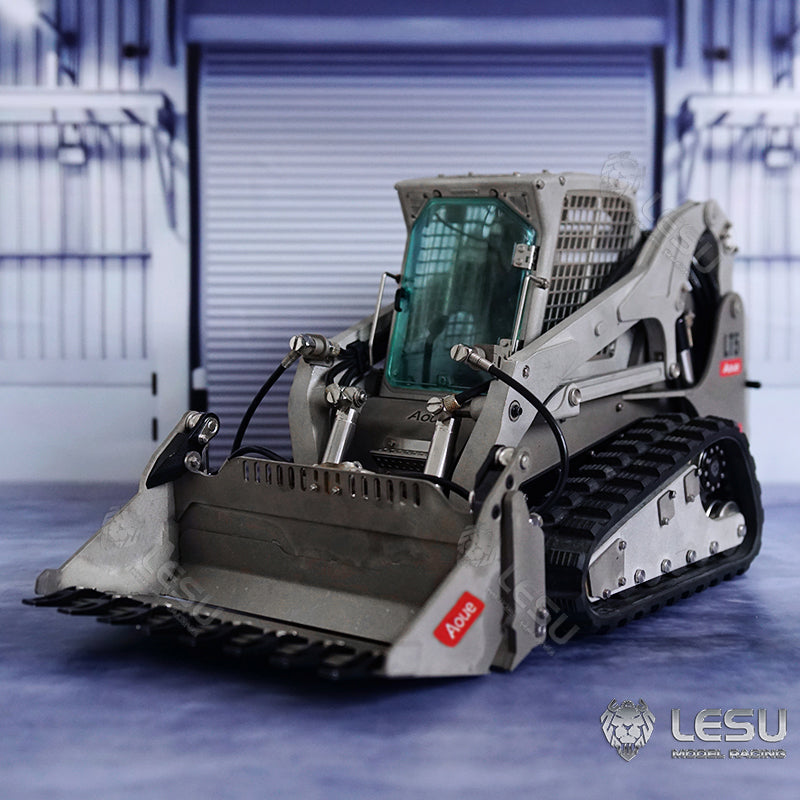 LESU 1/14 RC Metal Hydraulic Aoue-LT5 Tracked Skid-Steer Loader DIY Model Lights