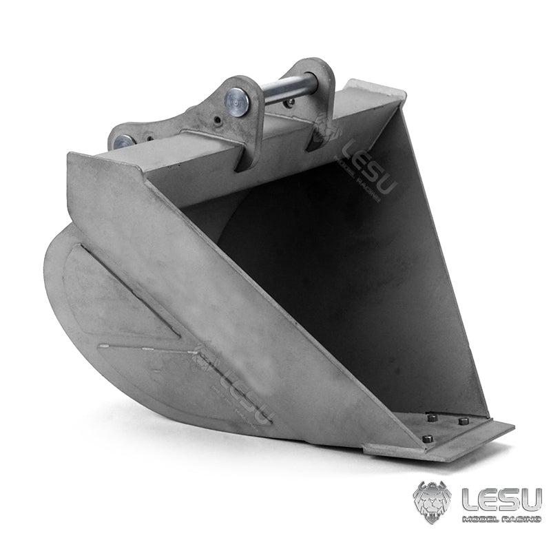 Metal Trailer Ripper Compactor Bucket Tree Digging Tool Scraper for 1/14 LESU PC360 AC360 RC Hydraulic Excavator DIY Model