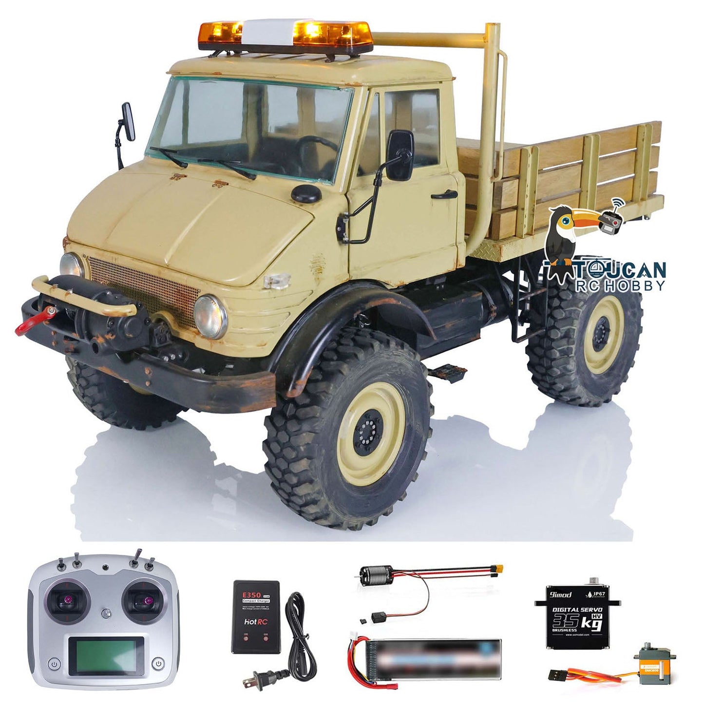 LESU 1/10 Scale 4*4 RTR UM406 RC Off-Road Vehicles Remote Controlled Crawler Trucks Brushless Motor ESC Painted Assembled