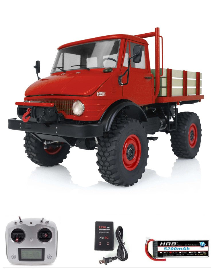 LESU 4x4 1/10 UM406 RC Off-Road Truck Remote Control Car W/ FS i6S Radio Electronic Parts Painted Assembled Model DIY Vehicle