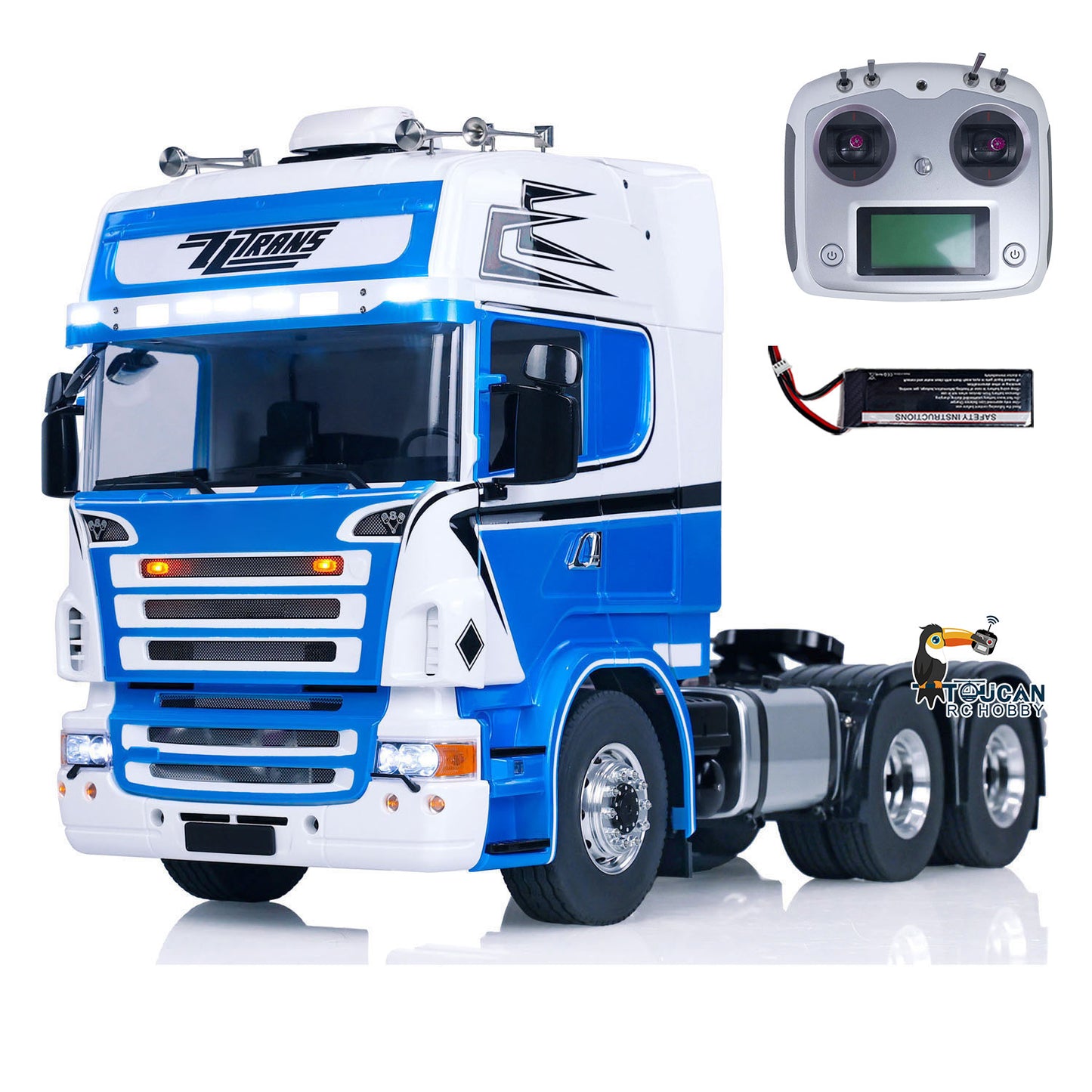 TOUCAN 1/14 6x6 RC Tractor Truck Painted Assembled Radio Control Car Metal Chassis Hobby Model Optional Versions ESC Servo Motor
