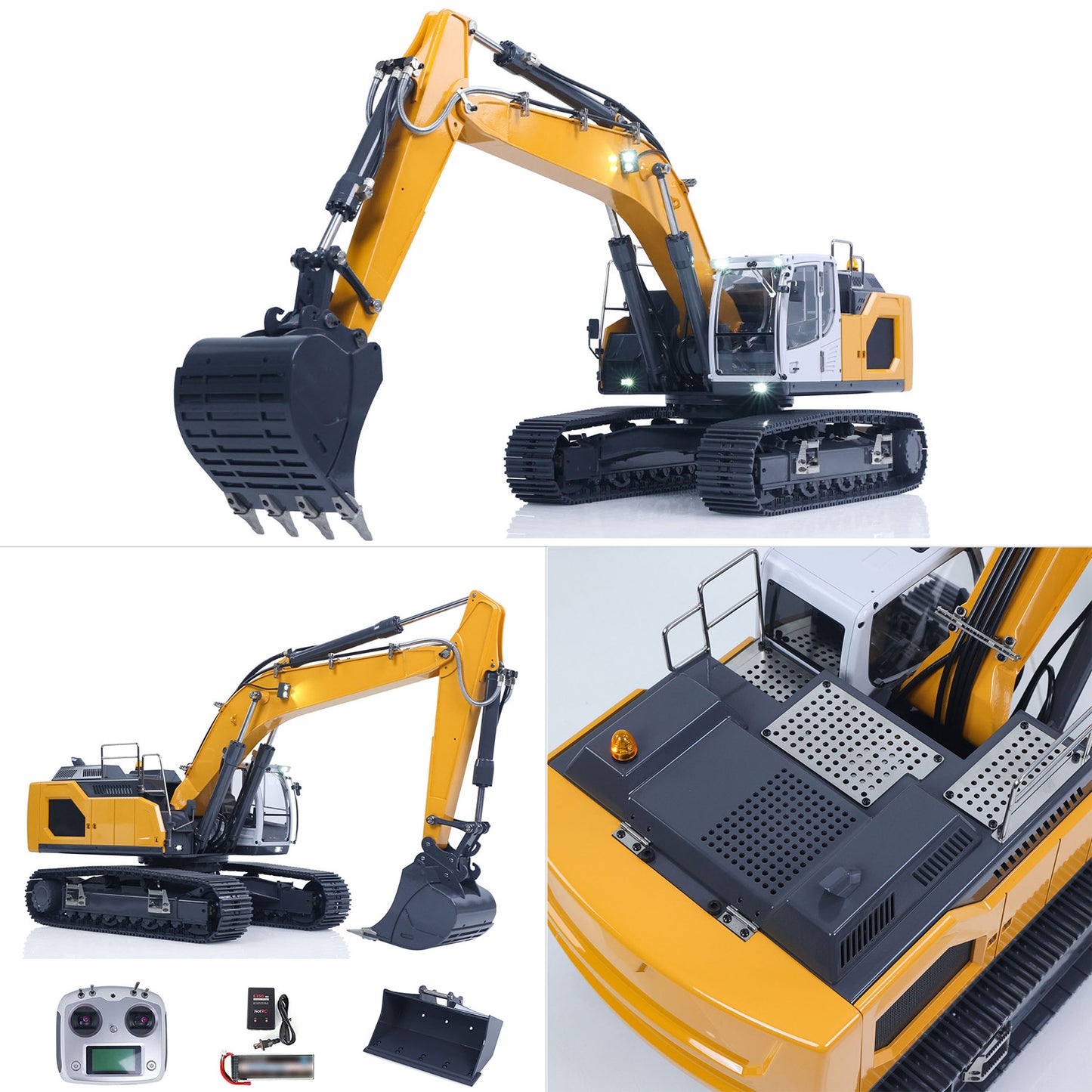 US STOCK 1/14 Hydraulic RC Excavator Ready to Run for 945 Remote Control Trucks