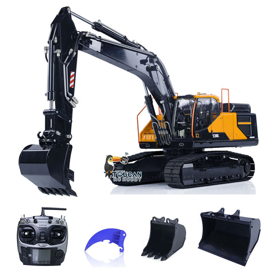 MTMODEL 1/14 2 Arms EC380 Metal RC Hydraulic Excavator Tracked Electric Wireless Control Digger Model Heavy Machine Vehicles