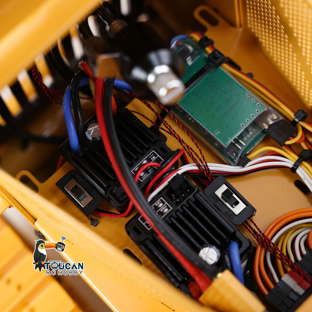US STOCK 1/14 DXR2 Metal RC Hydraulic Bulldozer Radio Control Dozer 201 New Sound Module