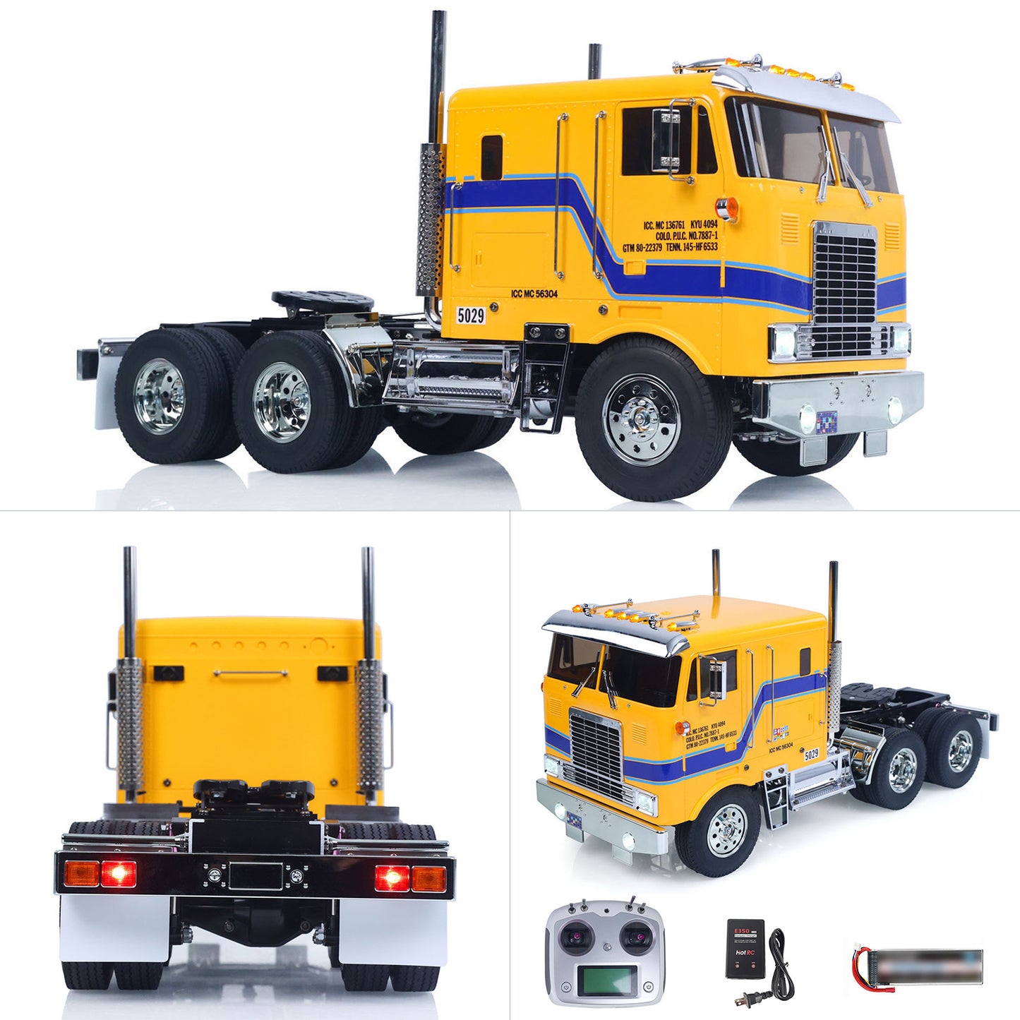 TOUCAN 1/14 RTR Remote Control DIY Tractor Truck 6*4 TAMIYA Chassis 56304 3Speed Transmission Light Sound System Flysky Radio Ready to Run