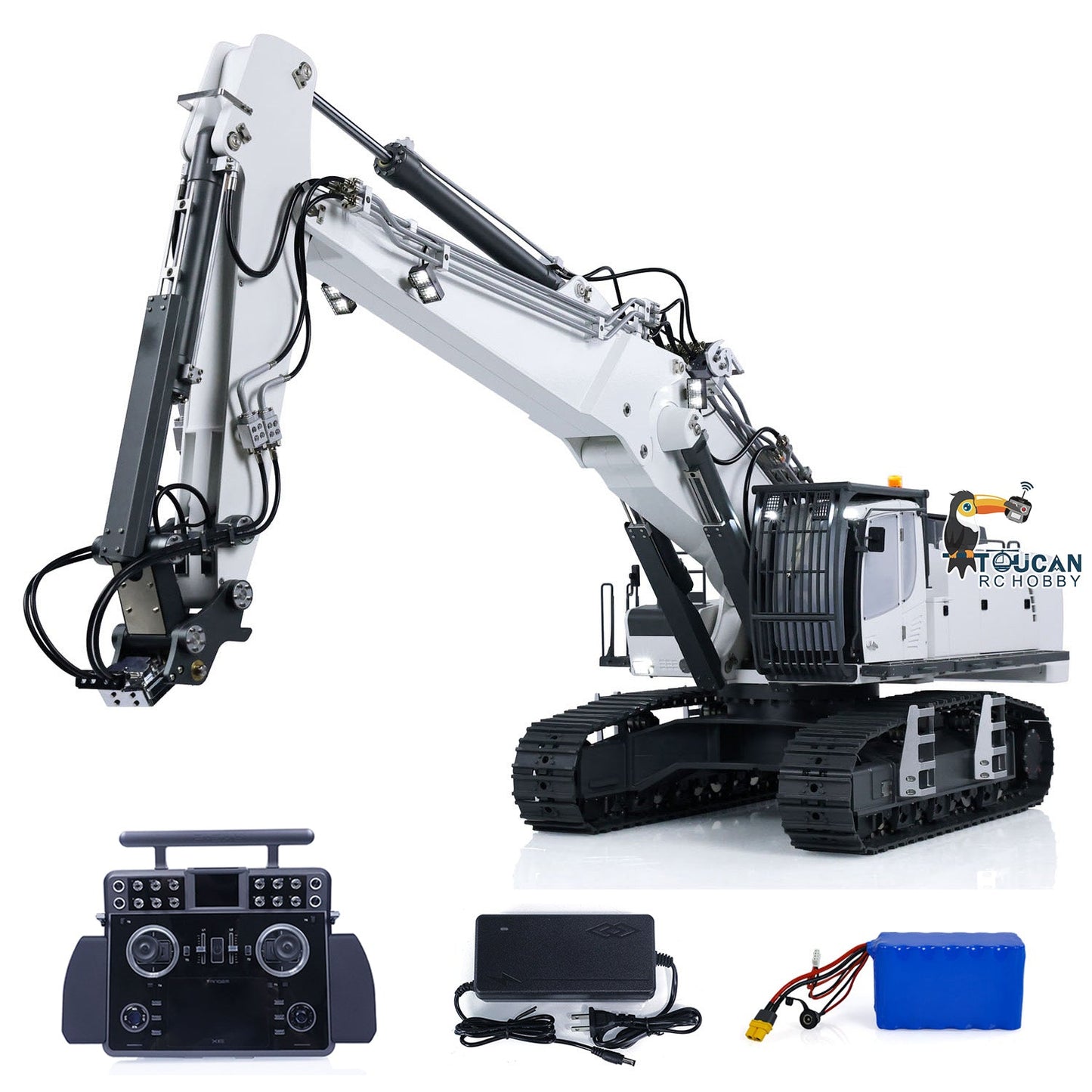 1/14 K970-301S CUT 3 Arms Hydraulic RC Excavator Radio Controlled Digger Tamden XE Simulation Vehicles RTR Painted