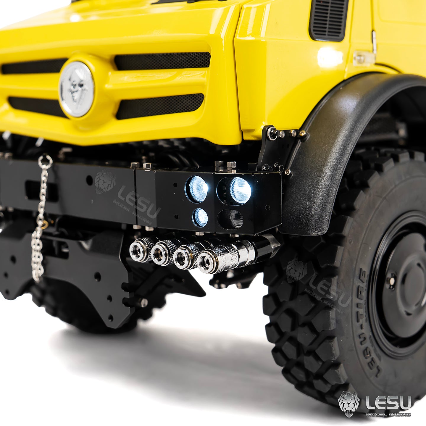 RTR LESU U4023 MT44023 1/14 Metal Hydraulic RC Off Road Car ATV Light Truck Model Light Sound System Axle Lock Flysky PL18EVLite