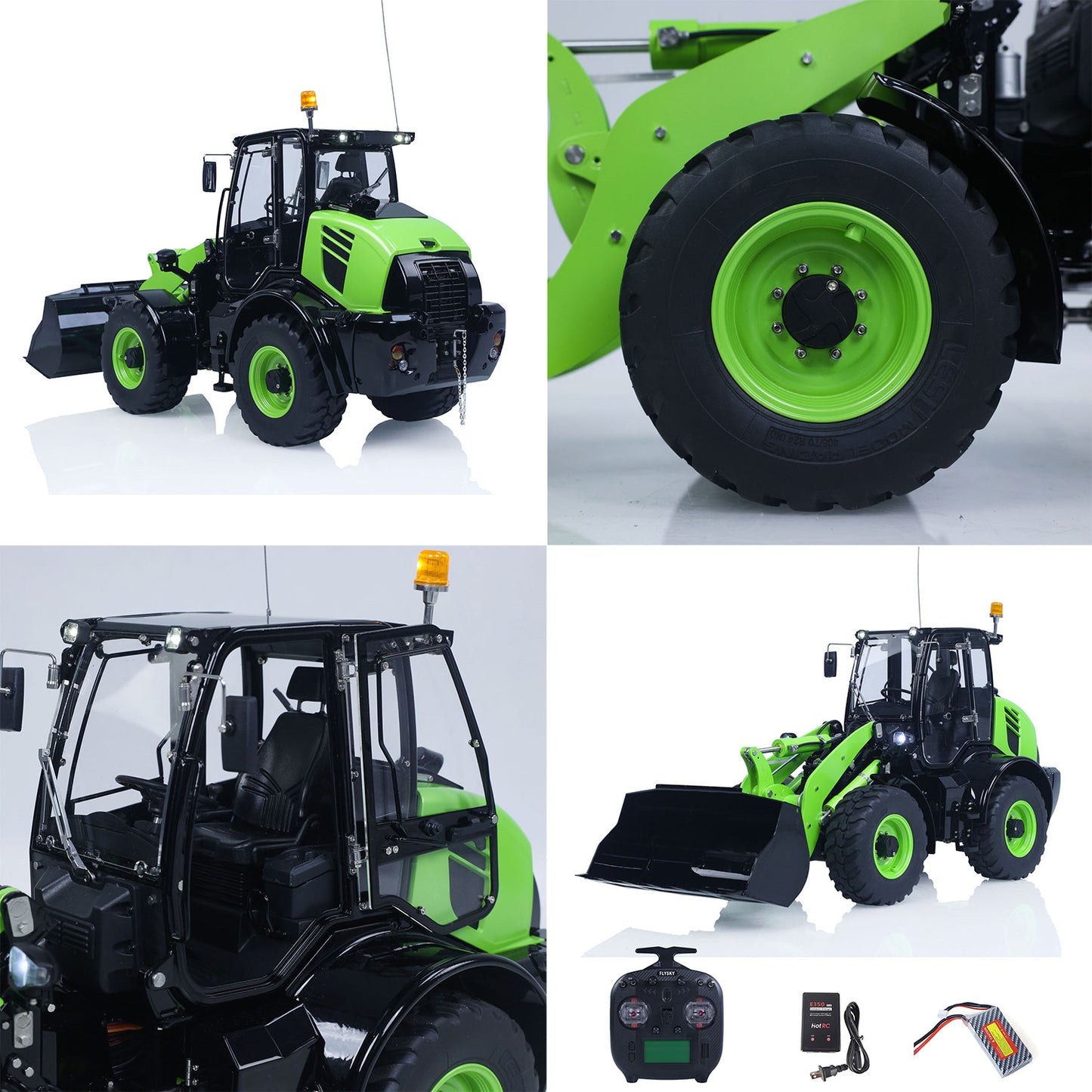 Metal LESU 1/14 RC Hydraulic Loader Aoue WA100M-8 4X4 RTR Remote Control Construction Vehicle Axle Differential Lock Sound Light ST8 Radio Engineering Machine