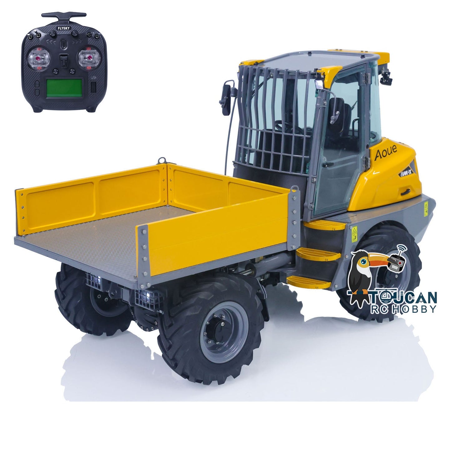 LESU Metal 4x4 1/14 RC Hydraulic Dumper Car 6MDX-B Tipper Trucks Emulated Remote Control Contruction Vehicle DIY Model