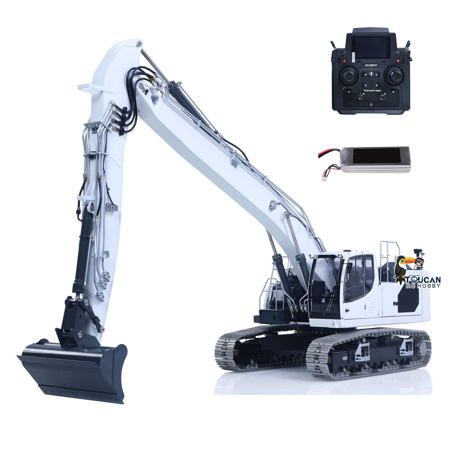 LESU 1/14 RC Hydraulic Excavator AOUE LR945 CNC Long-reach Digger RTR Radio Control Model Light 7CH Valve Paladin PL18EV LITE