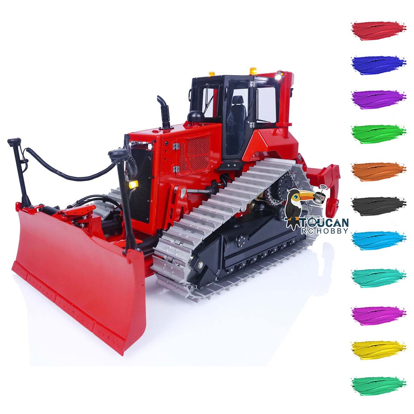 LESU 1/14 RC Hydraulic Machine Bulldozer DT60 Radio Control Dozer Car Hobby Model Sound Light System ESC